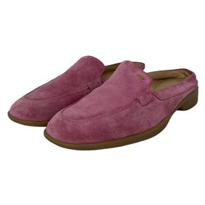 Pertti Palmroth Flats Women's 8 Pink Leather Slide On Loafer Shoe